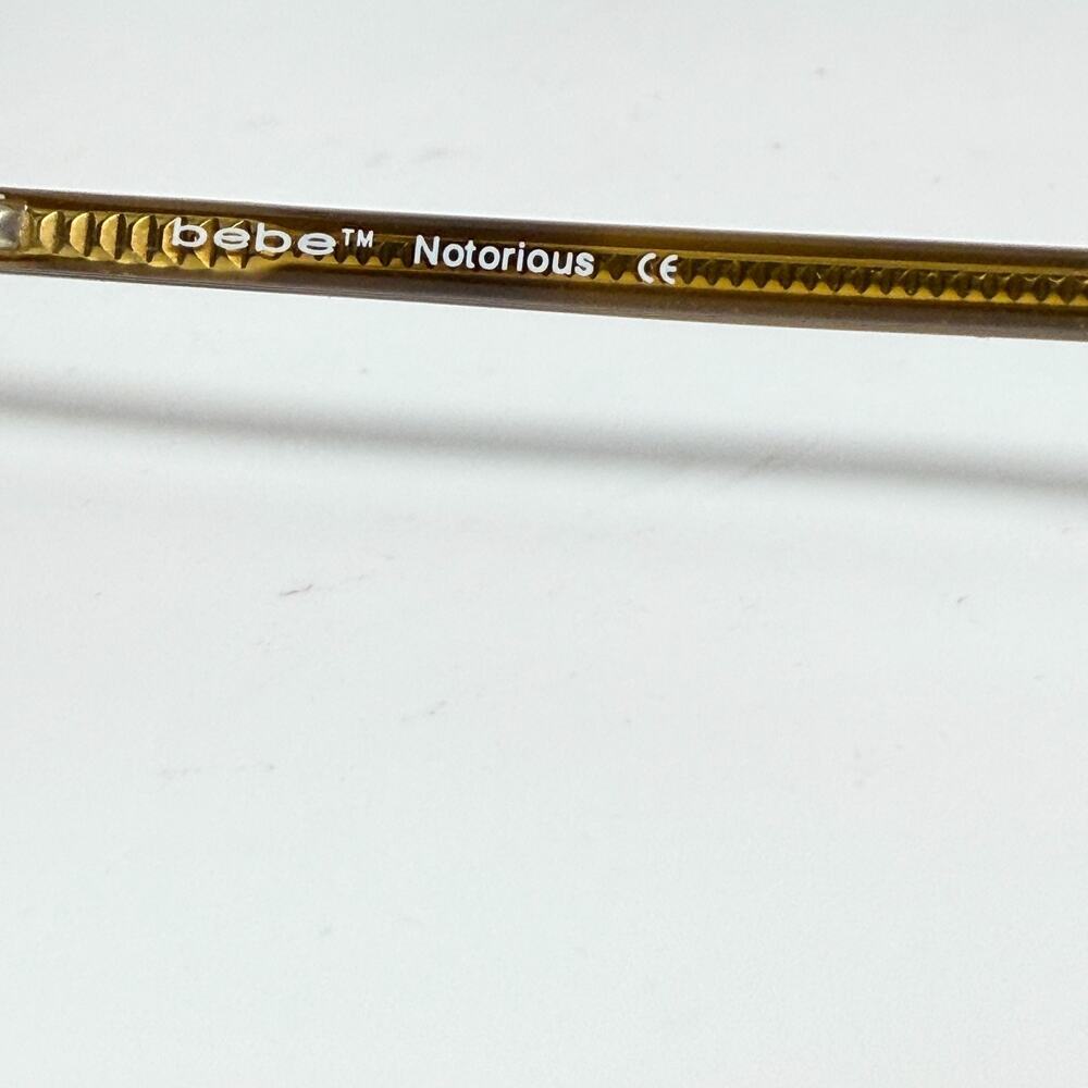 Bebe Eyeglasses Notorious 50-16 140 Frames flex hinges Brown Full Rim H18575 - Picture 6 of 7